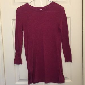 Old Navy LUXE wine colored tunic long sleeve